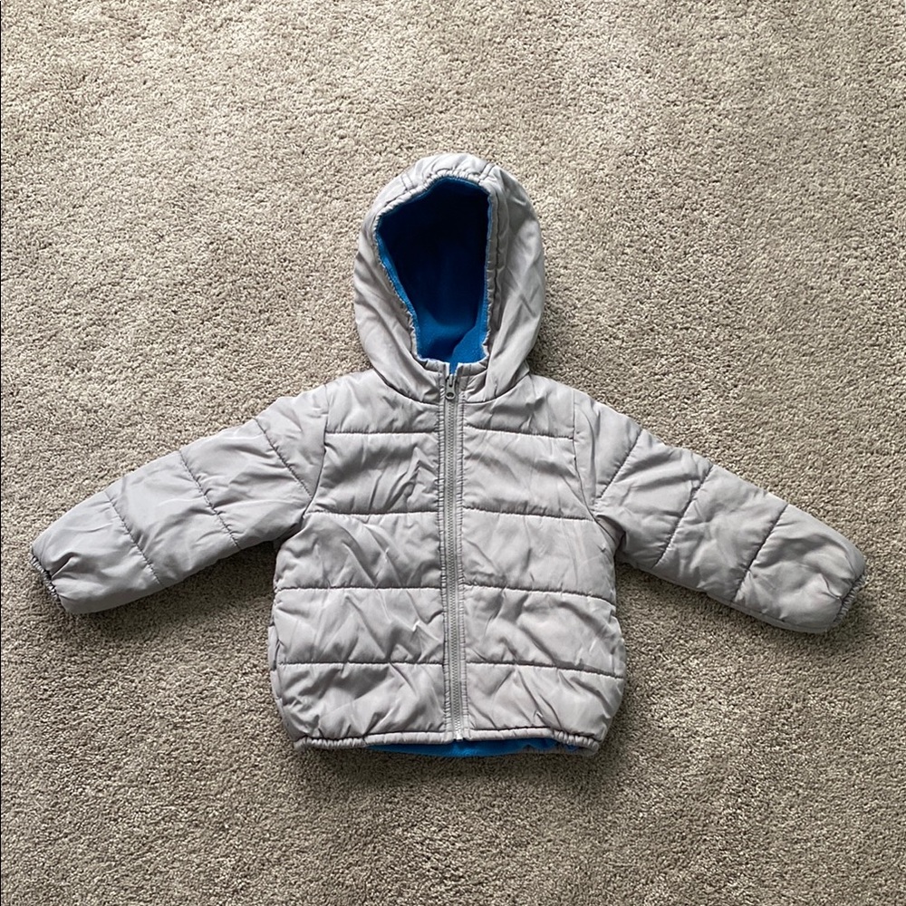 Carter's Gray Jacket with Blue Lining